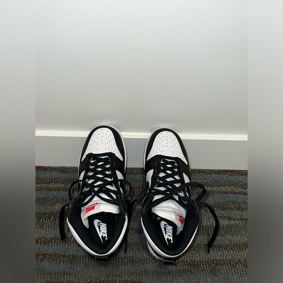 Nike Dunk High Panda Black And White Women 2021 DD1869-103 US 6-Preowned w/ Box - Picture 8 of 15